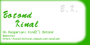 botond kinal business card